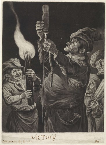 De algemene blijdschap om de inname van Namen door stadhouder Willem III, koning van Engeland, september 1695