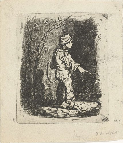 Jongetje met hoepel
