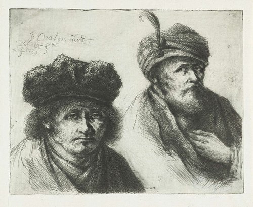 Twee mannen, met hoed en tulband