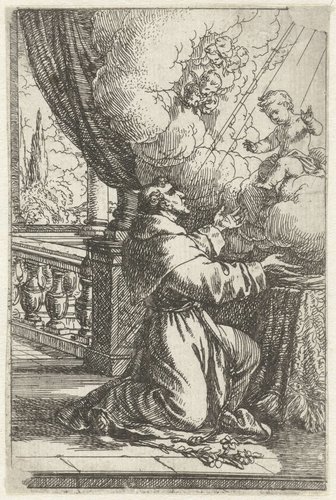 Heilige Antonius van Padua en zijn visioen van het Christuskind
