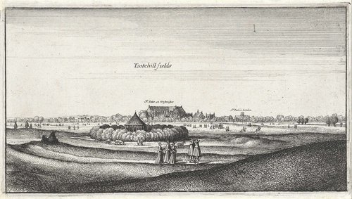Gezicht op Tothill Fields by Wenceslaus Hollar