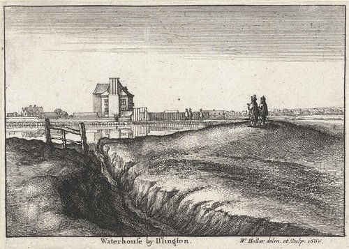 Gezichten nabij Londen by Wenceslaus Hollar