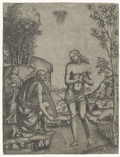 Doop van Christus in de Jordaan door Johannes de Doper