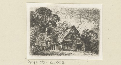 Landschap met boerderij