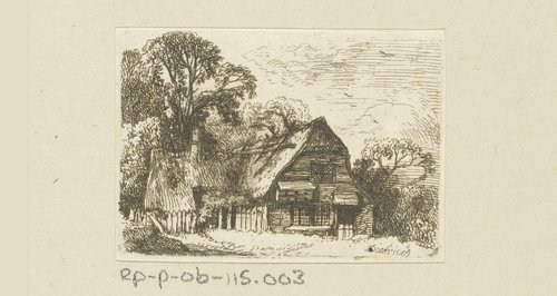 Landschap met boerderij