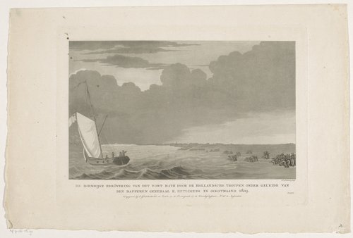 Herovering van het fort Bath door de Hollandse troepen 1809