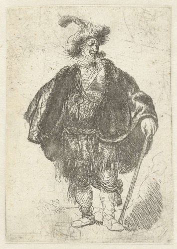 Oude man in Perzische kleding