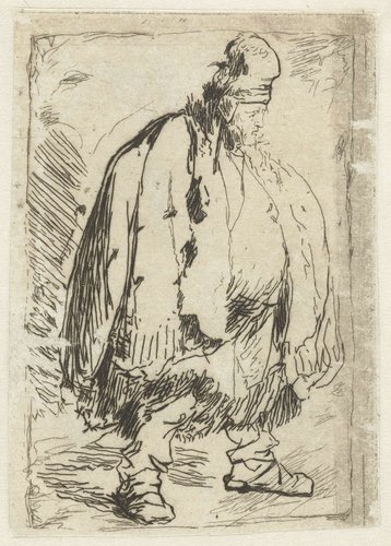 A stout man in large cloak