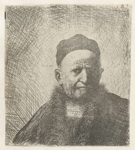 Man wearing a close cap: bust (the artist’s father?)