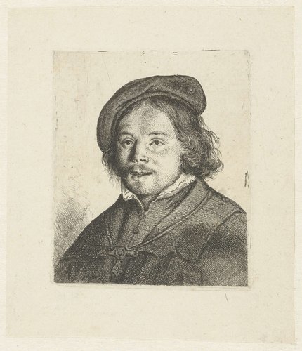 Portret van een jongen met baret