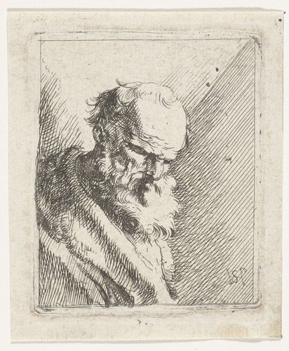 Oude man met baard