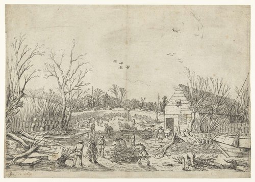 Herstelwerkzaamheden aan de doorgebroken Lekdijk bij 't Waal