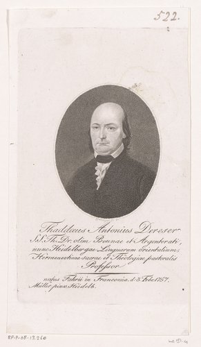 Portret van Thaddaeus a Sancto Adamo Dereser by Friedrich Wilhelm Bollinger
