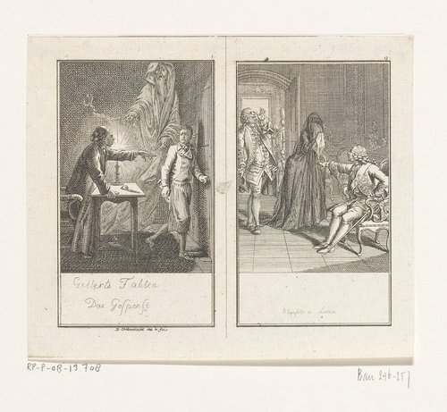 Das Gespenst / Rhijnsolt u. Lucia by Daniel Nikolaus Chodowiecki