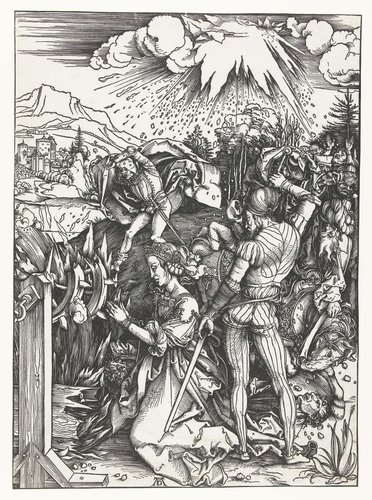 Het martelaarschap van de Heilige Catharina by Albrecht Dürer