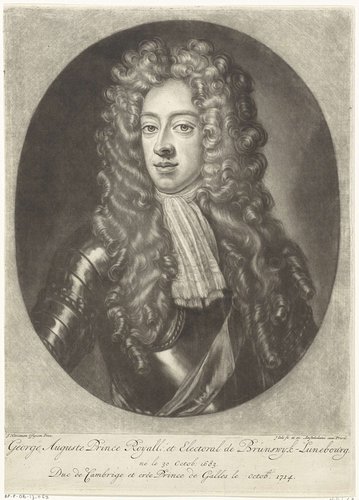 Portret van George II Augustus van Groot-Brittannië