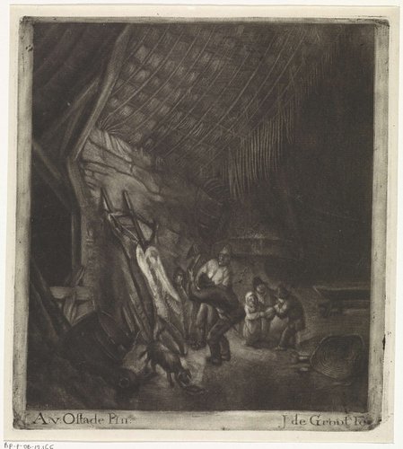 Het slachten van een varken by Johannes de Groot (II)