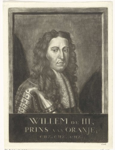 Portret van Willem III, prins van Oranje-Nassau, koning van Engeland
