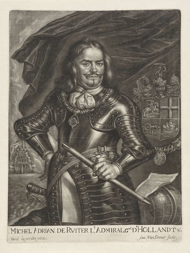 Portret van admiraal Michiel Adriaenszoon de Ruyter by Jan van Somer