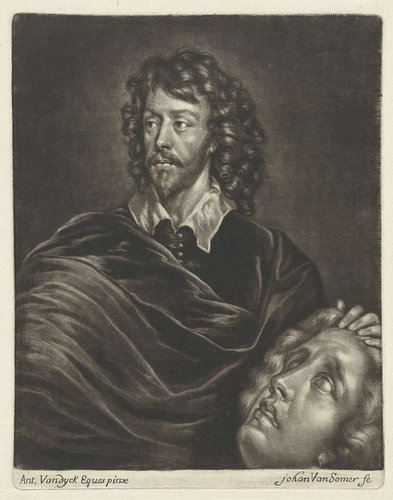 Portret van Hubert Le Sueur by Jan van Somer