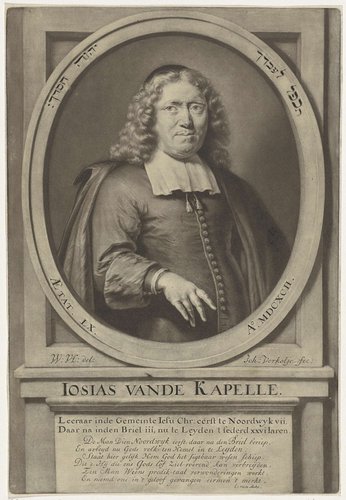 Portret van de predikant Josias van der Kapelle