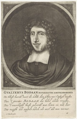 Portret van de predikant Gualterus Bodaan