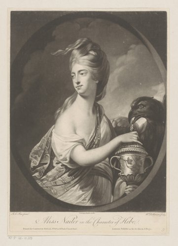 Portret van mevrouw Nailer in de rol van Hebe