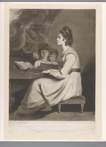 Portret van Elizabeth Sheridan als de H. Cecilia