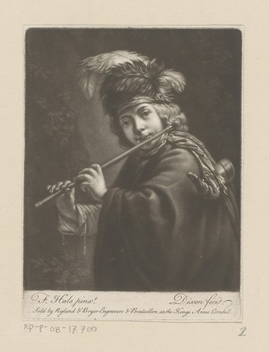 Portret van een onbekende jongen met fluit