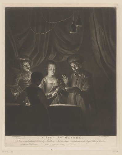 Zingend kwartet by Richard Earlom