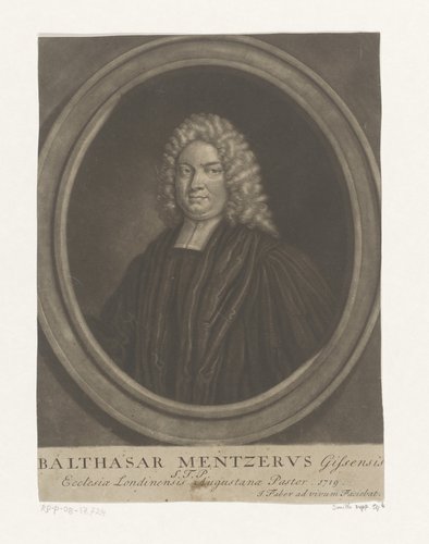 Portret van Balthasar Mentzer