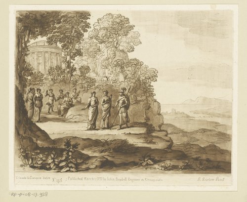 Prenten naar tekeningen van Claude Lorrain