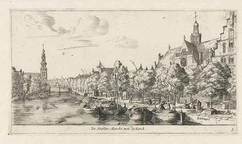 Noordermarkt met de Noorderkerk