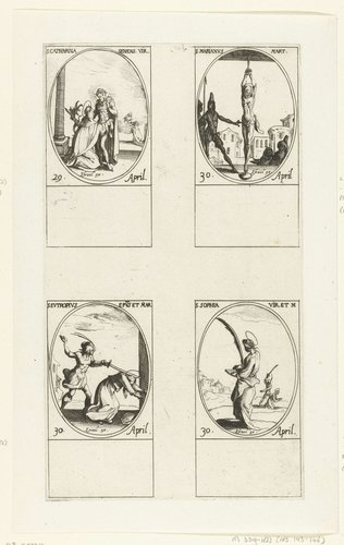 Heilige Catharina van Siena by Jacques Callot