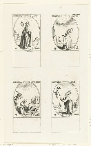 Alle heiligen en de Christelijke feestdagen van het jaar by Jacques Callot