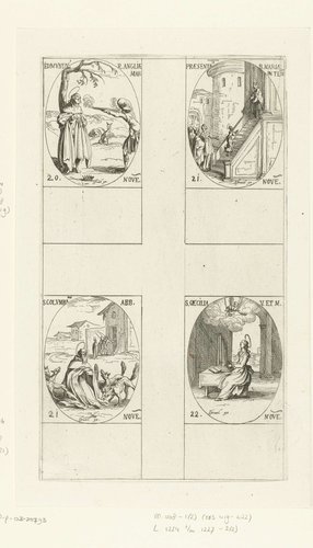 Alle heiligen en de Christelijke feestdagen van het jaar by Jacques Callot