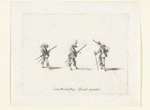 Militaire exercities by Jacques Callot