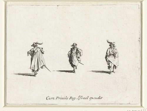 Drie heren by Jacques Callot