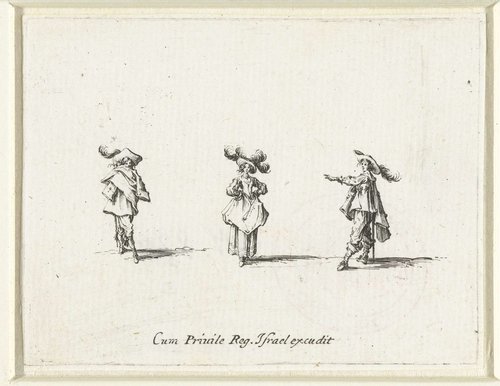 Dertien trio's: dames en heren uit de tijd van Lodewijk XIII by Jacques Callot