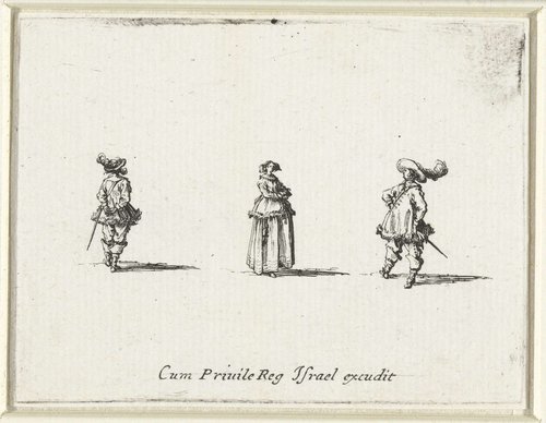 Dertien trio's: dames en heren uit de tijd van Lodewijk XIII by Jacques Callot