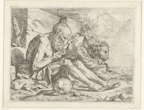 Heilige Hieronymus lezend