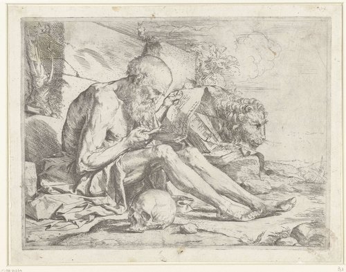 Heilige Hieronymus lezend
