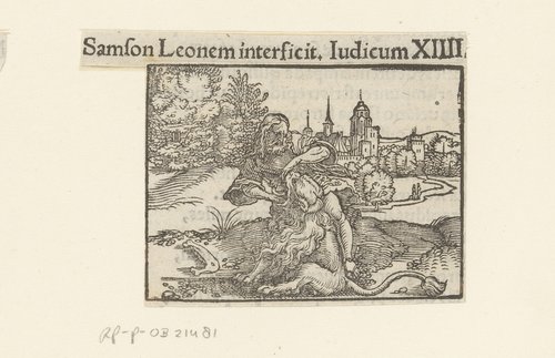 Simson doodt de leeuw by anonymous