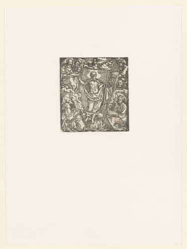 Christus als Salvator Mundi, omringd door de vier evangelisten by anonymous