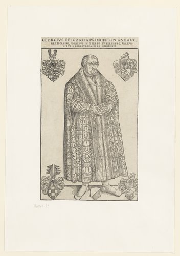 Portret van Georg III prins van Anhalt-Dessau
