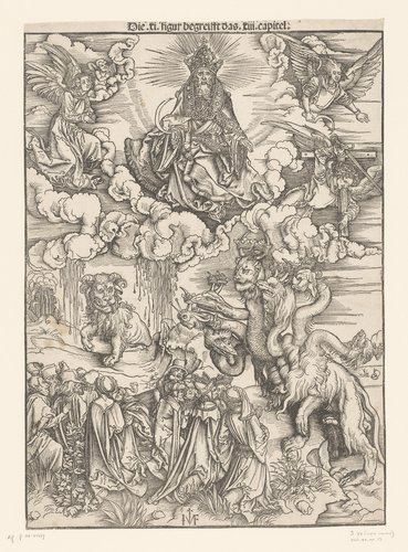Aanbidding van de beesten en de druiven der gramschap