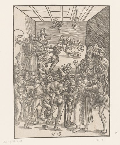 Christus voor Annas en de ontkenning door Petrus