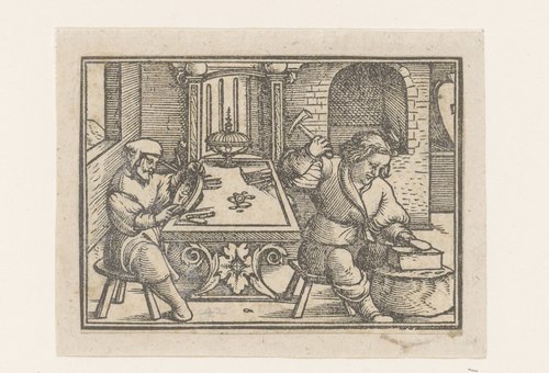 Bezaleël en Aholiab werken aan de tabernakel