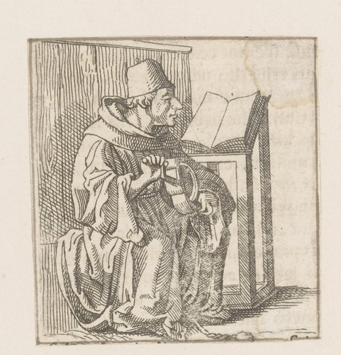 Heilige Nicolaas van Myra speelt op een lier