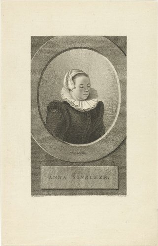 Portret van een onbekende vrouw by Pieter van der Meulen